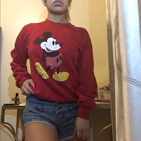 Forever 21 Sweaters - Mickey Mouse Red Sweater